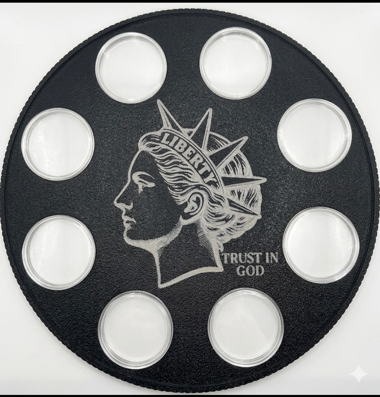 NORFED WALL HANGER COIN DISPLAY! BLACK AND SILVER COLOR SCHEME.