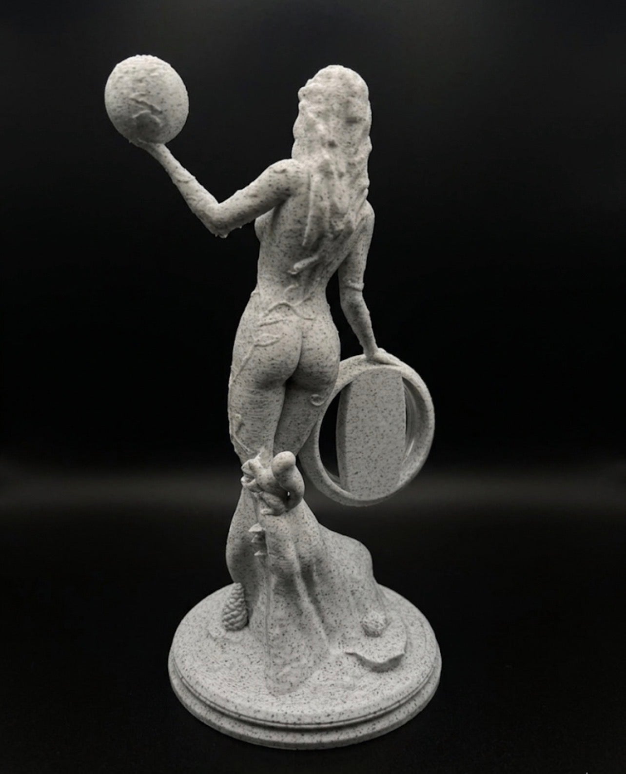 MARBLE MOTHER NATURE COIN HOLDER STATUE!