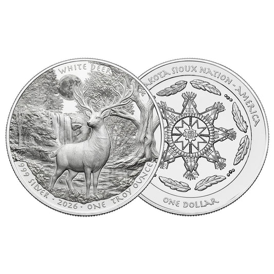 2026 Sioux Nation White Deer 1 oz Silver Coin (05/27)