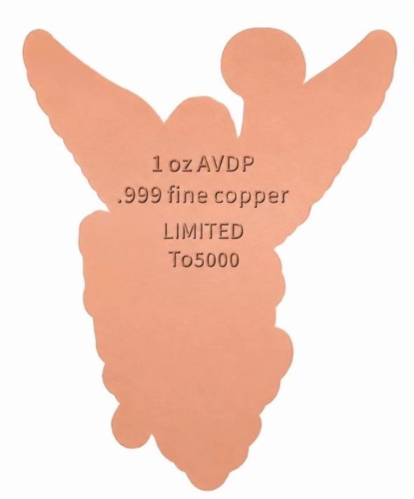 Señora Libertad Shaped Colorized 1 oz Copper Medal (05/29)