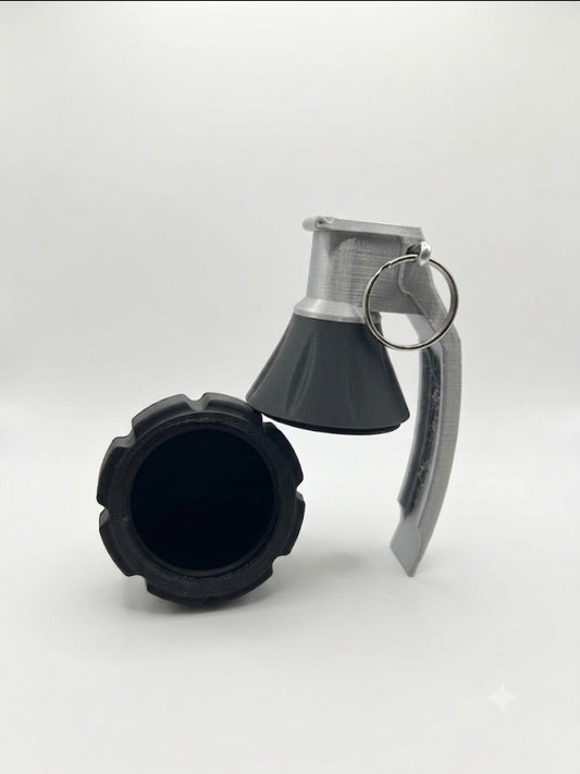 BLACK AND SILVER PINEAPPLE GRENADE!