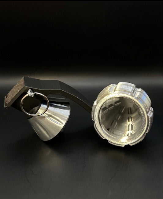 SILVER AND BLACK PINEAPPLE GRENADE!