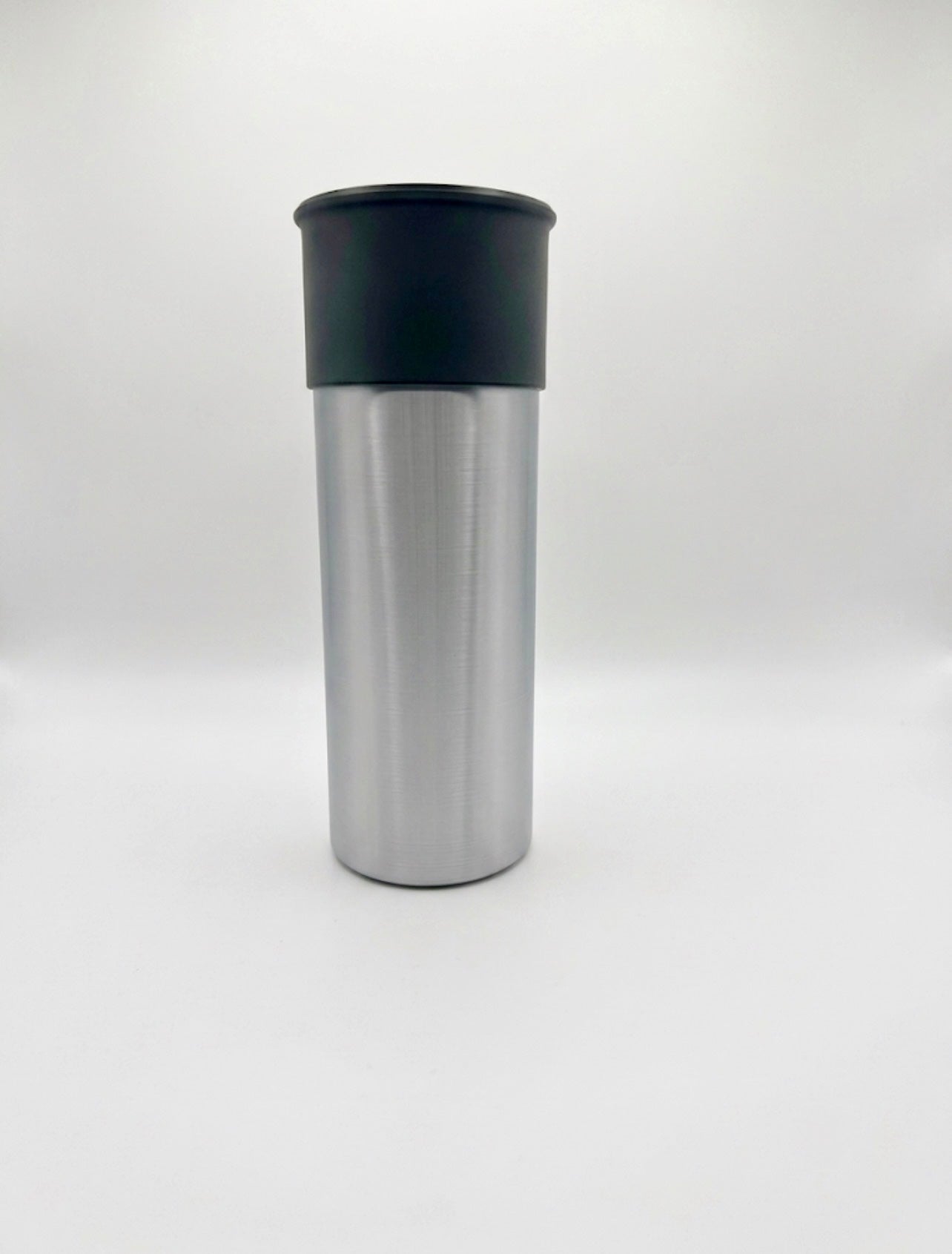 XL SHOTGUN SHELL COIN HOLDER FOR 1 OZ ROUNDS/COINS IN A FOAM CAPSULE! SILVER AND BLACK COLOR SCHEME.