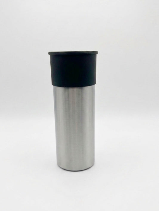 LARGE SHOTGUN SHELL COIN HOLDER FOR 1 oz COINS/ROUNDS IN AIR-TIGHT CAPSULES! SILVER AND BLACK COLOR SCHEME.