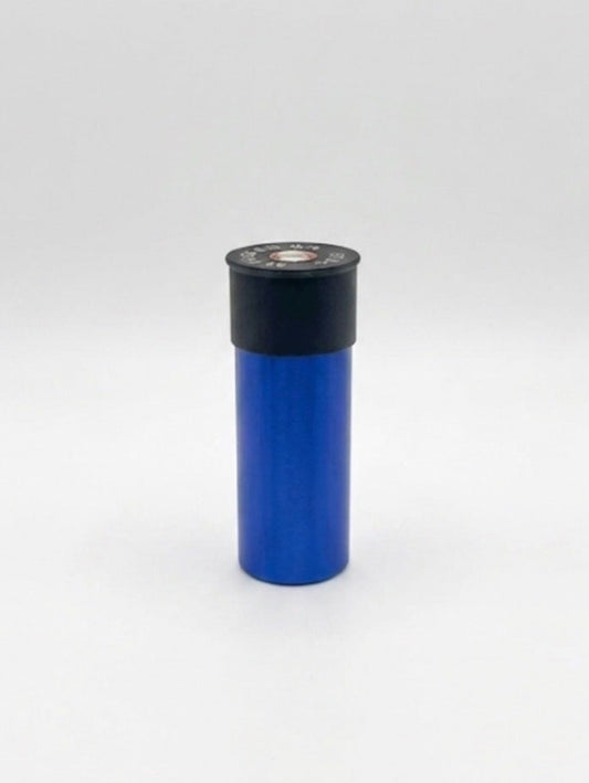 SMALL BLUE AND BLACK SHOTGUN SHELL COIN HOLDER FOR QUARTERS!