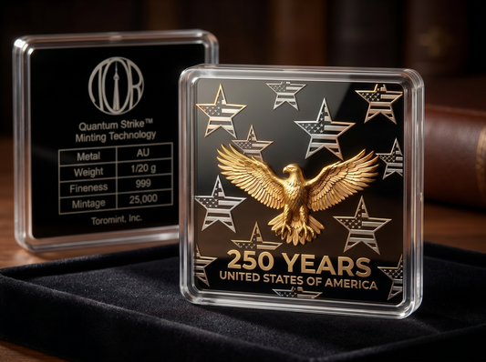 American Eagle 250th Anniversary Shaped 1/20g Gold Medal (06/03)