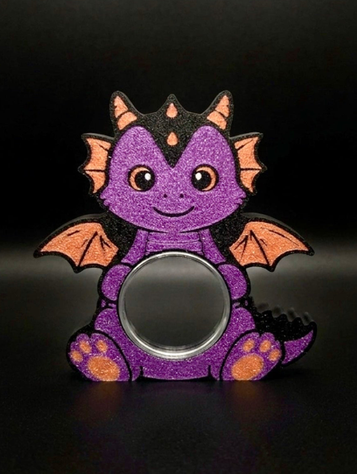 FREE STANDING DESKTOP DRAGON COIN HOLDER!