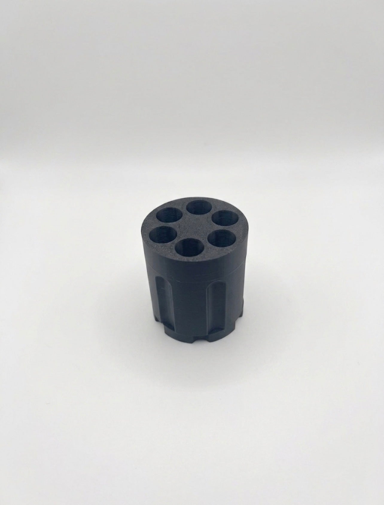 BLACK REVOLVER FOR 1 oz COPPER or SILVER BULLETS AND IT SPINS!