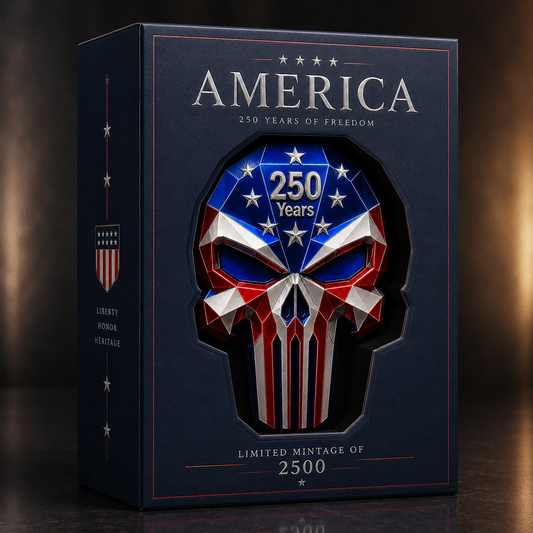 America: 250 Years of Freedom — 3 oz Copper Skull Collectible