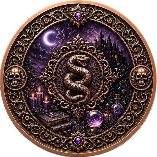 New Series! Magical Witch Colorized 1 oz Copper Medal (06/12)
