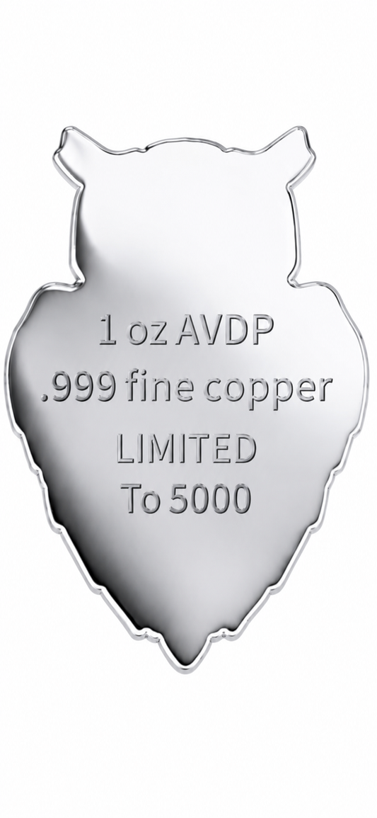Modern Wisdom AI Owl 1 oz Copper Medal (06/10)