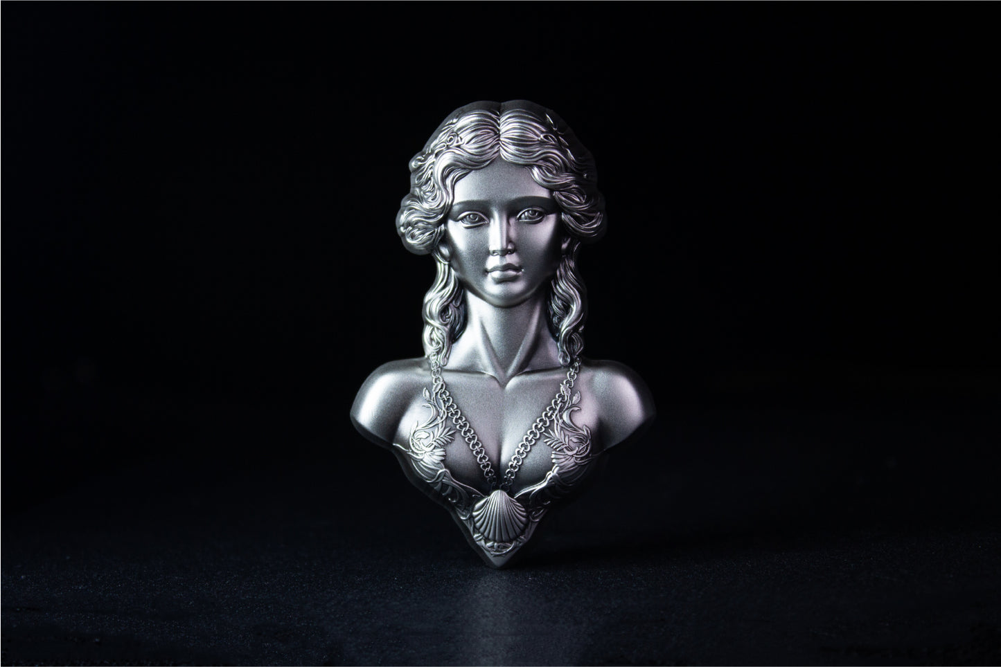 In Stock! 2025 Korea Goddess Venus Stacker 2 oz Silver Medal (03/18) - Packaging: Capsule
