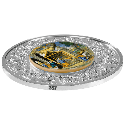 2025 Malta Maiolica - Adoration of the Shepherds 1 oz Silver Coin