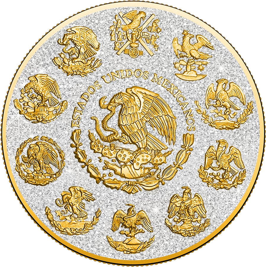 Special price! 2024 Mexico Libertad Precious Gemstones Quartz Edition 1 oz Silver