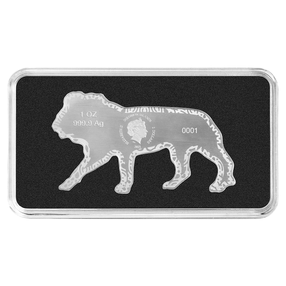 Animals of Africa - 1oz Pure Silver African Lion Coin | PAMP