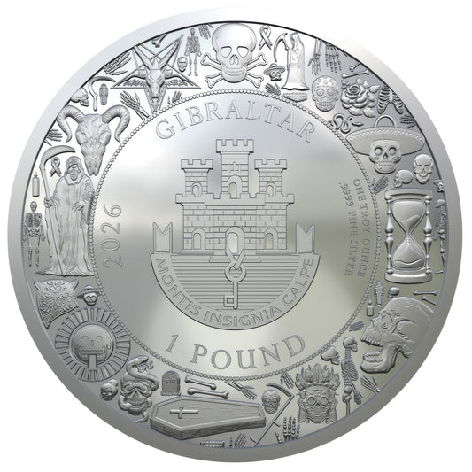 2026 Gibraltar Dia de los Muertos - Angel of Remembrance 1 oz Silver Coin