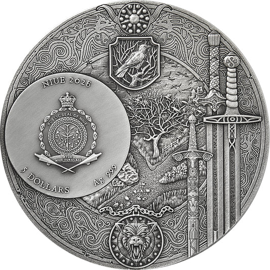 2026 Niue The Witcher - Crossroads of Ravens 2 oz Silver Coin