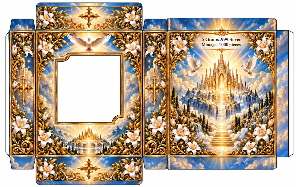 Jesus - Heaven's Dove Colorized 5g Silver Foil