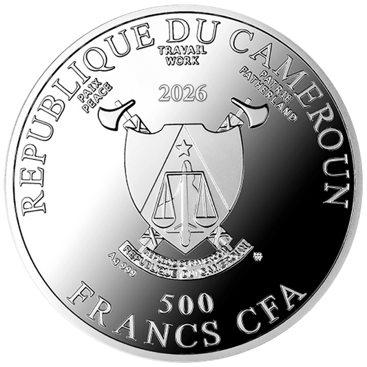 2026 Cameroon Save the World - Polar Bear 17.5g Silver Coin
