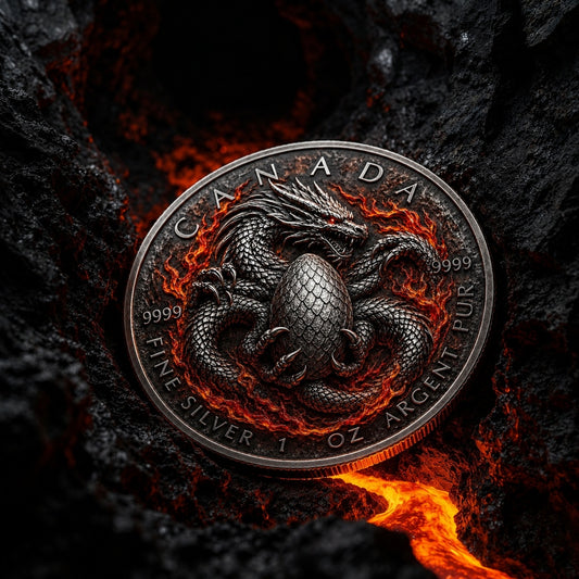 2026 Canada Maple Leaf Dragon Guardian Edition 1 oz Silver Coin (07/29)