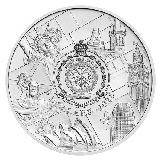Estimate: 2026 Niue Journey Around the World - New York 3 oz Silver Coin (07/21)