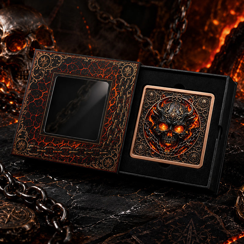 Skulls of the Underworld - Hellfire Skull 5 oz Copper Bar (06/19)