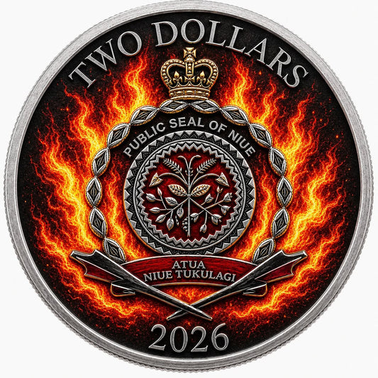 2026 Niue Sword of Truth - Divine Fire Edition 1 oz Silver Coin