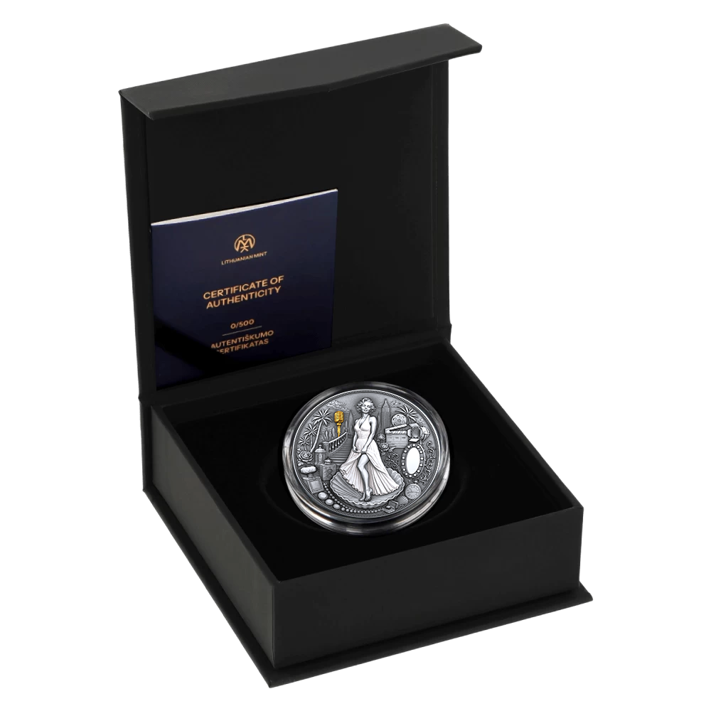 2026 Liberia Blonde in White 2 oz Silver Coin
