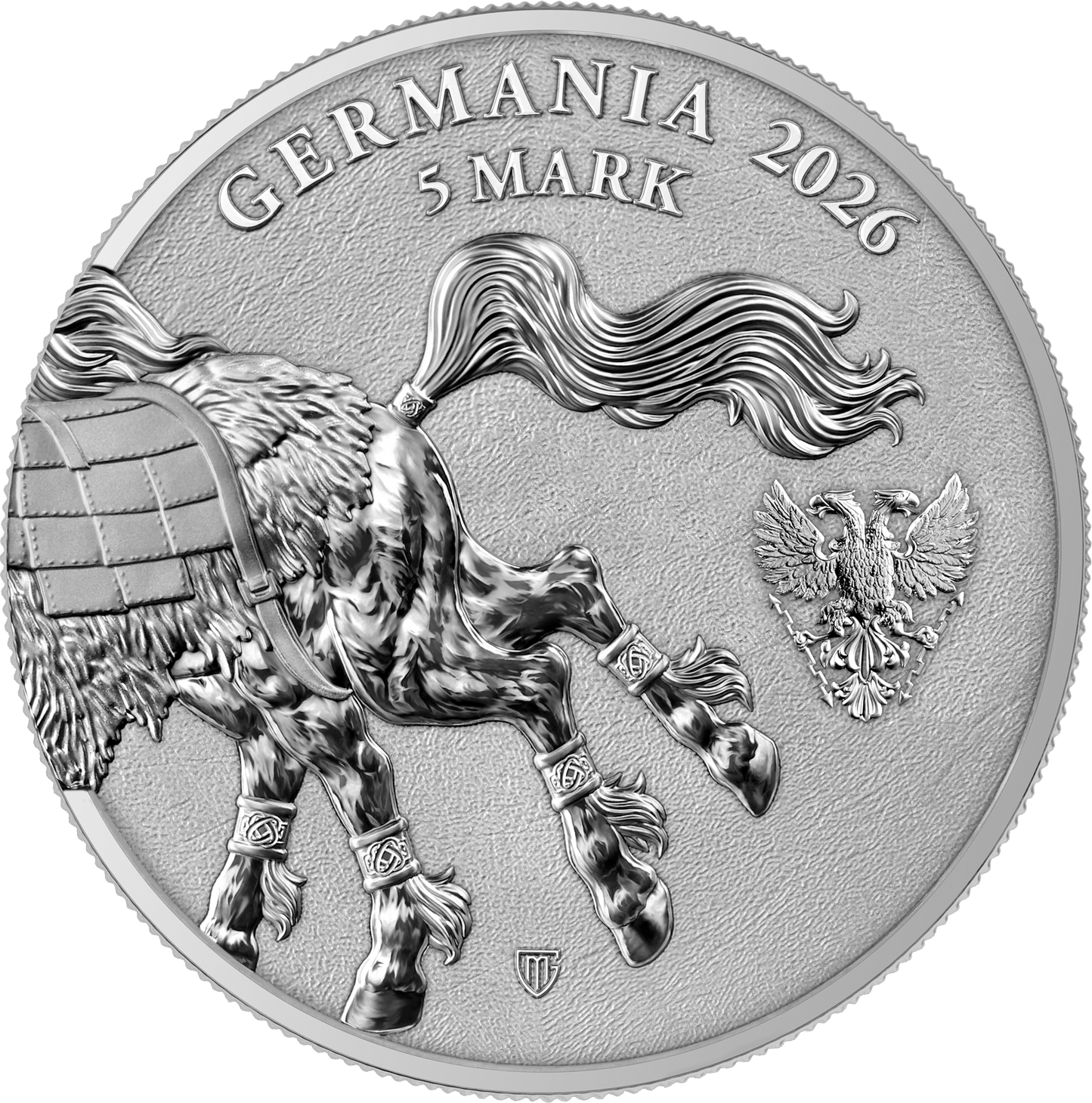 Estimate: 2026 Germania Mint Beasts - Sleipnir BU 1 oz Silver Coin (07/08)