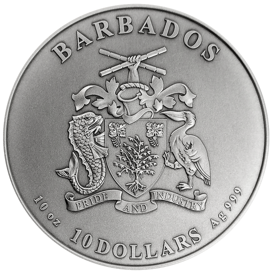 2026 Barbados Declaration of Independence Multilayer 10 oz Silver Coin (07/23)
