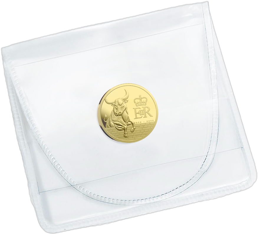 2027 Pitcairn Islands Queen's Beast Black Bull 0.5g Gold Coin