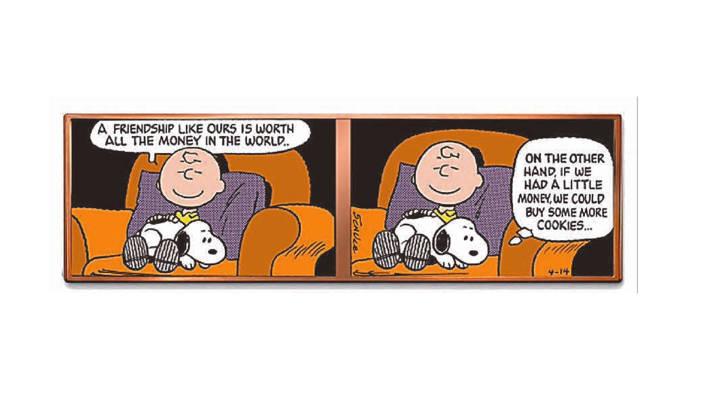 Peanuts Charlie Brown Comic Strip Colorized 5 oz Copper Bar (06/19)
