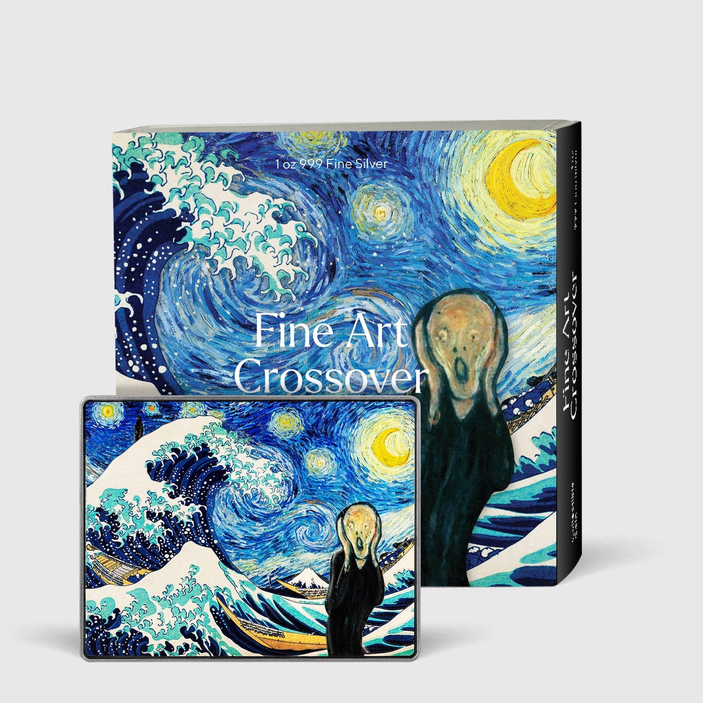 Starry Night Van Gogh Fine Art Crossover 15oz Color Silver Copper Core Coin