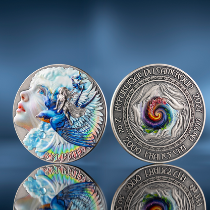 2027 Cameroon Nature Spirits - Sylphid 2 oz Silver Coin