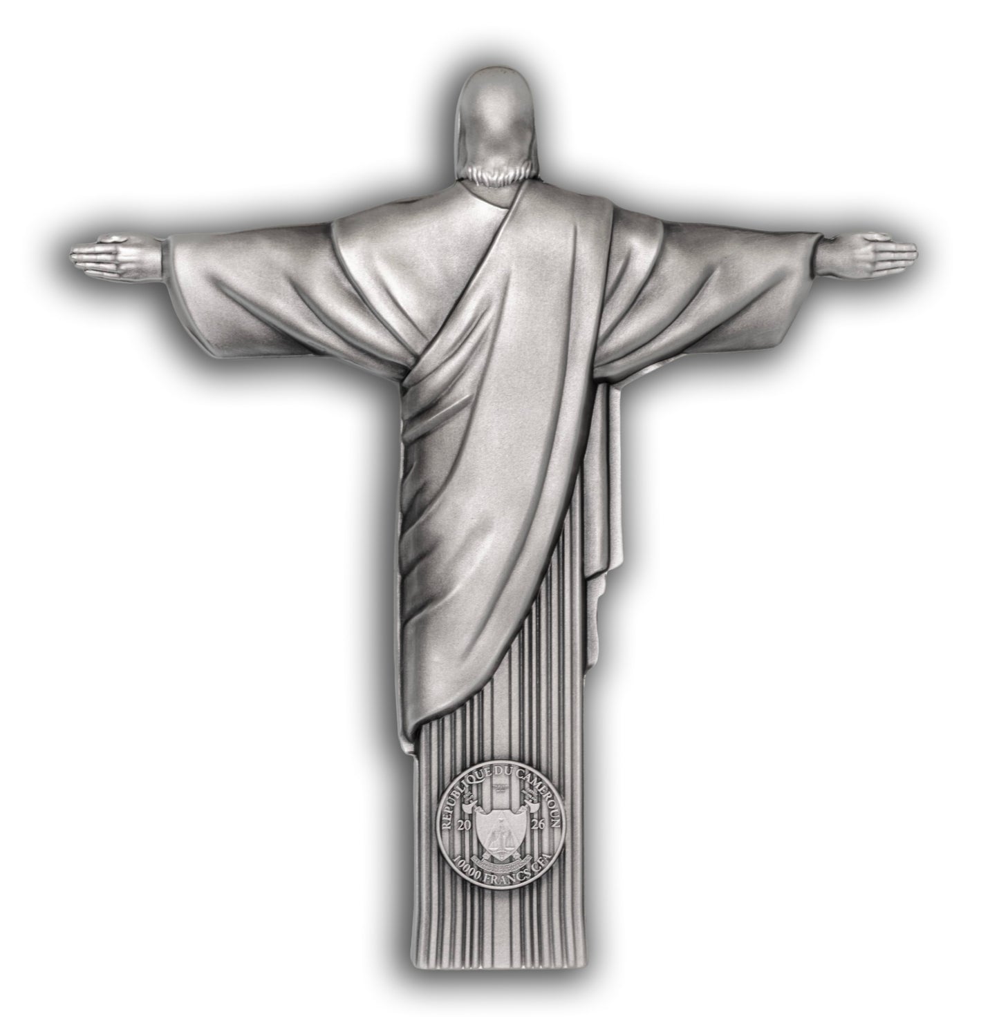 2026 Cameroon Christ the Redeemer 1 Kilo Silver Coin (06/26)