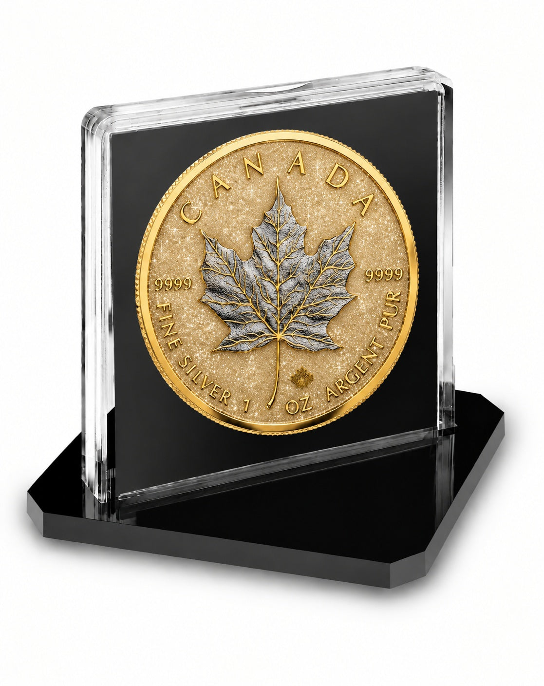 2026 Canada Maple Leaf Golden Champagne Edition 1 oz Silver Coin