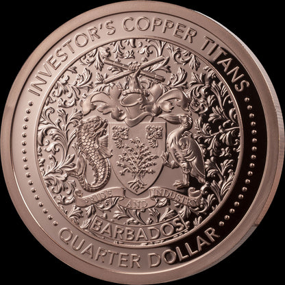 2026 Barbados Copper Titans Buffalo 5 oz Copper Coin (06/26)