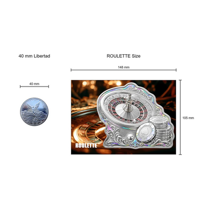 2026 Roulette Shaped 10g Silver in Card