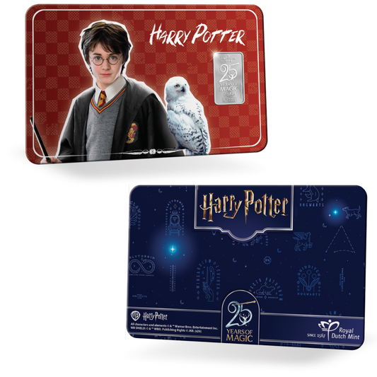 2026 Royal Dutch Mint Harry Potter 1g Silver Bar in Card (08/11)