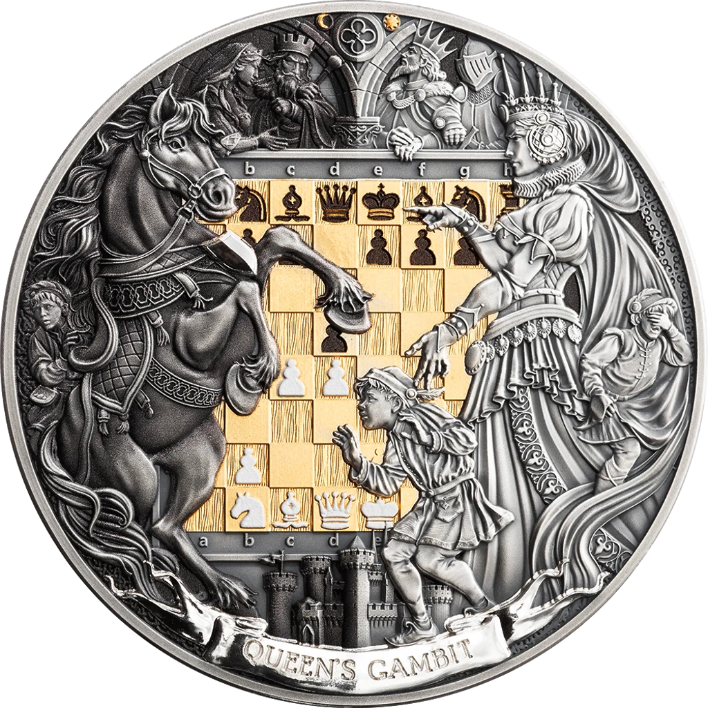2026 Niue Queen's Gambit 3 oz Silver Coin
