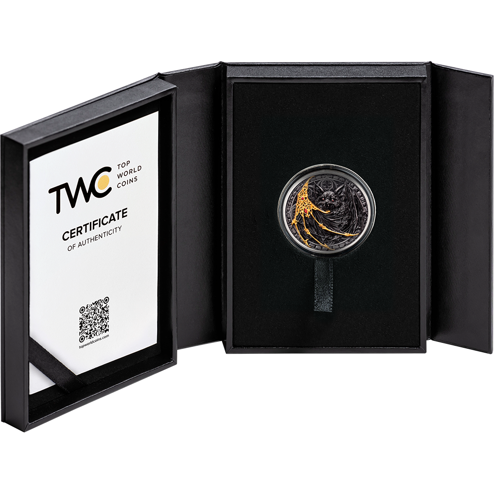 2027 Cameroon Creatures of Nocturne - The Bat 1 oz Silver Coin