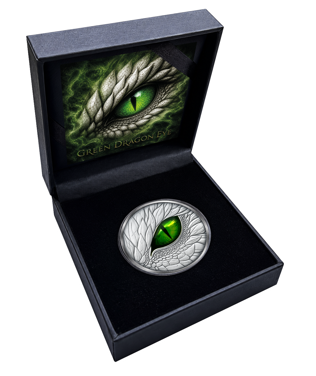 2026 Cameroon Emerald Dragon Eye 1 oz Silver Coin