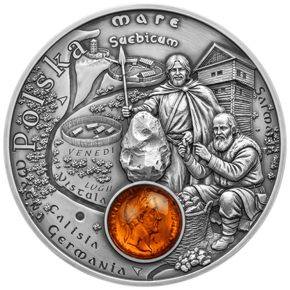 2026 Niue Amber Route Poland 17.5g Silver Coin