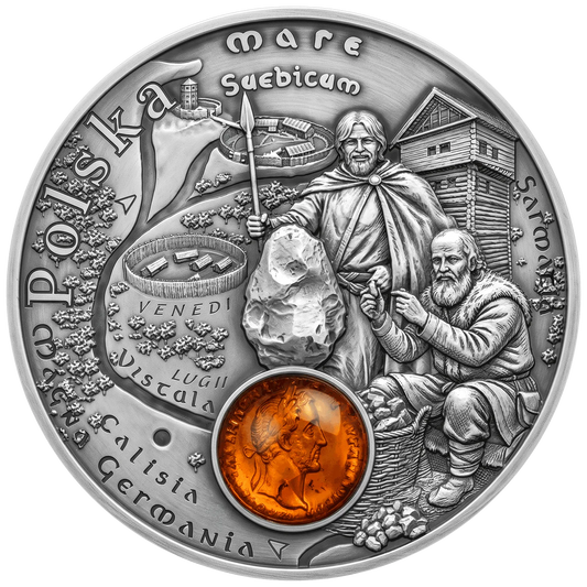 2026 Niue Amber Route Poland 17.5g Silver Coin