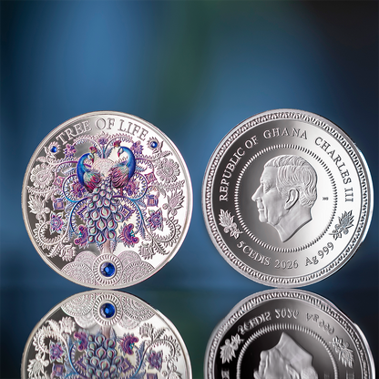 2026 Ghana Winter Tree of Life 1 oz Silver Coin