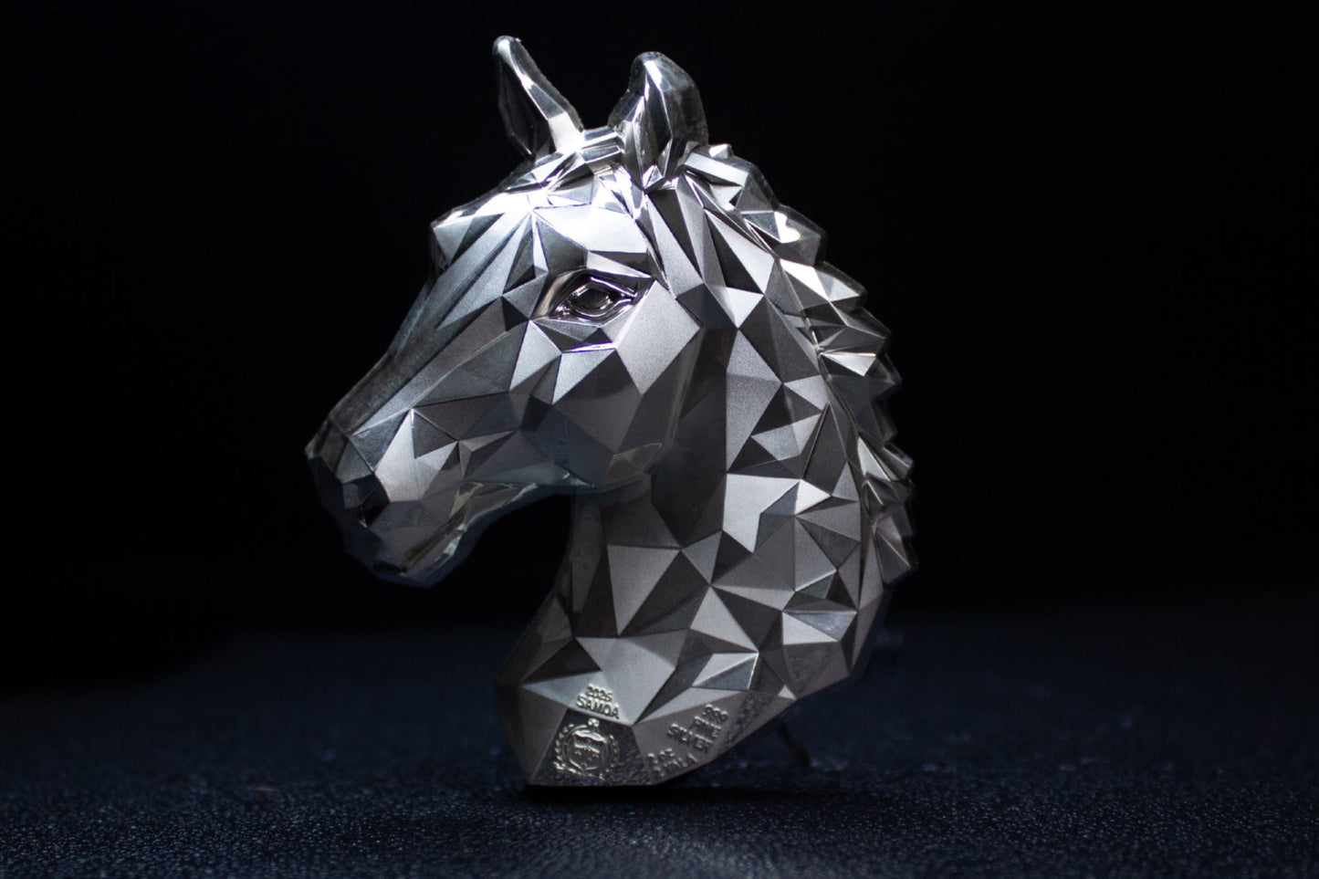 Estimate: 2026 Samoa Low Poly Lunar Horse Shaped KOMSCO Stacker 2 oz Silver Coin (07/10)