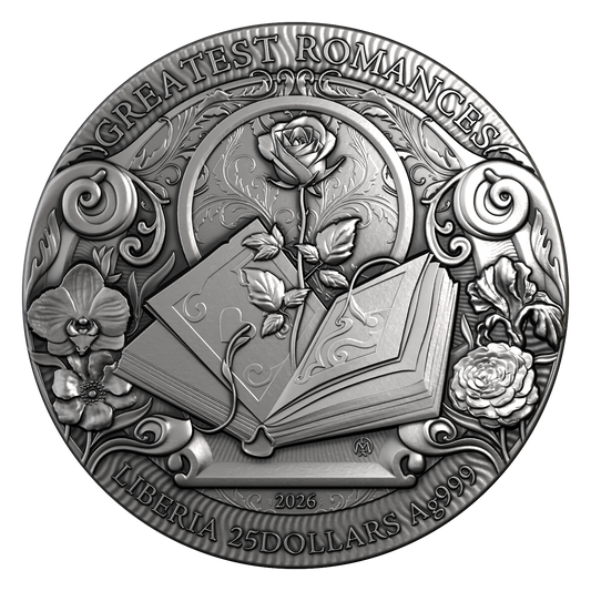 2026 Liberia Golden Story 2 oz Silver Coin (08/07)