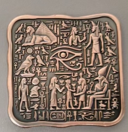 Ancient Egypt Sphinx & Eye of Ra 3 x 1 oz Copper Medal Set (07/03)