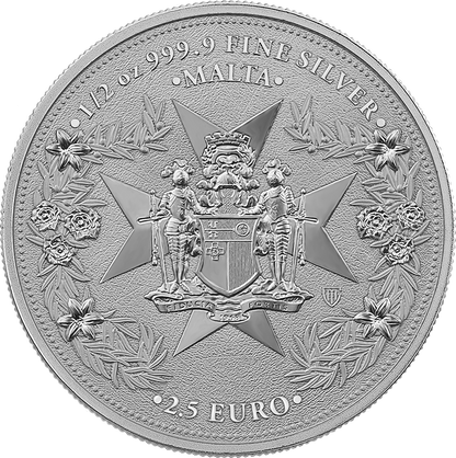 Estimate: 2026 Malta Golden Eagle BU 1/2 oz Silver Coin in Card