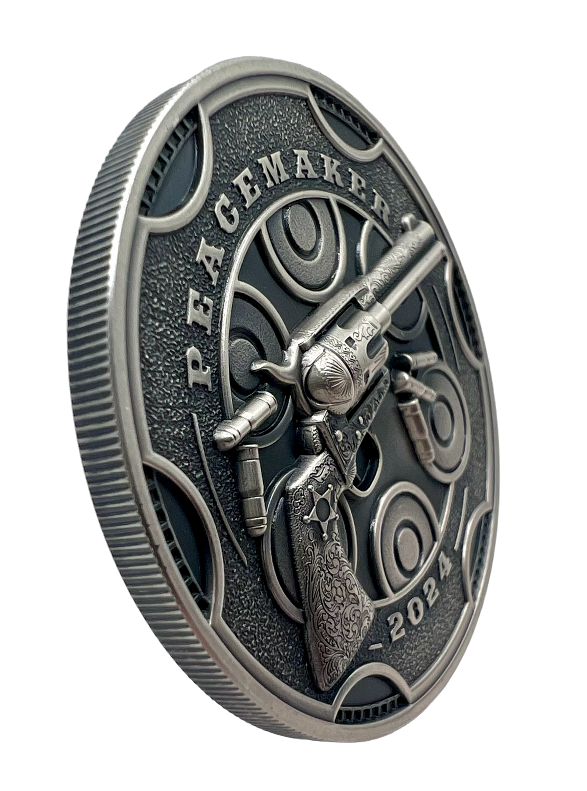 2024 Cameroon Peacemaker UHR 1 oz Silver Coin NGC MS 70 Bullet Label